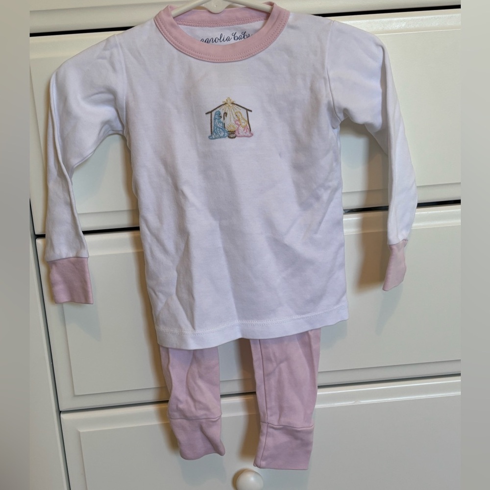 Magnolia Baby nativity pj set